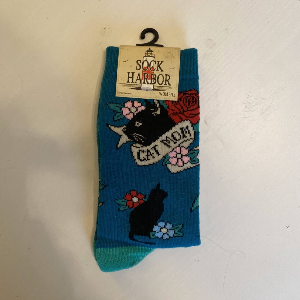 NWT Sock Harbor Cat Mom Socks
